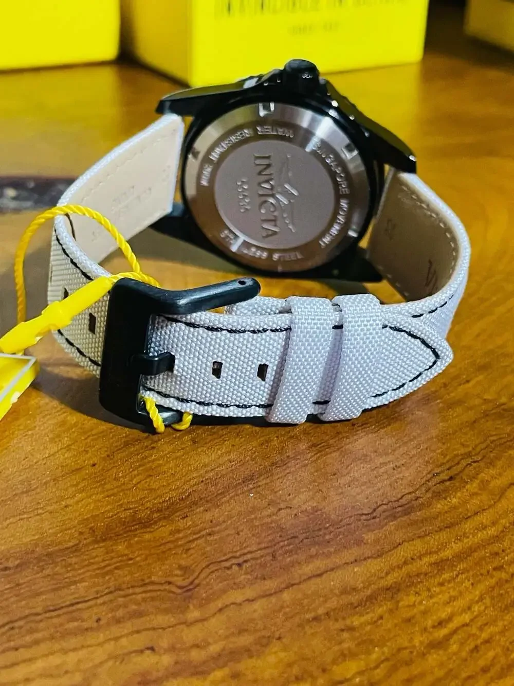 Invicta Pro Diver 50535 Men's Quartz Watch with White Dial and Fabric Strap